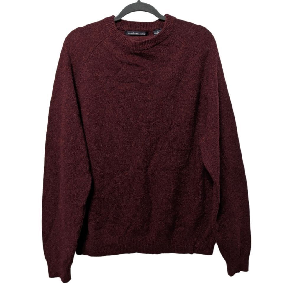 NORTHERN ISLES 100% Lambswool Crew Neck Sweater L